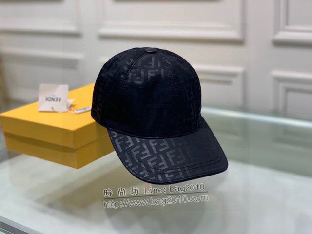 Fendi男女同款帽子 芬迪經典FF提花棒球帽鴨舌帽  mm1351